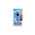 Blue Duke's leash clip dog waste bag dispenser with 60 scented bags in retail package